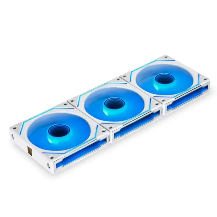 Lian Li UNI FAN SL-INF Standard Blade ARGB 120mm Triple Fan Pack – White – Infinity Mirror RGB – Includes Controller – 2100RPM