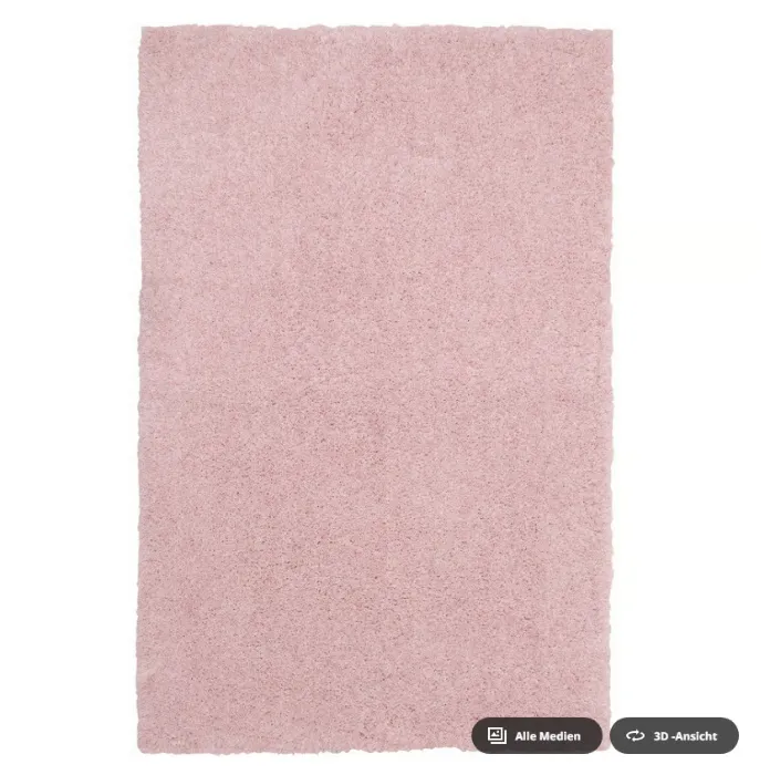 LINDKNUD Teppich Langflor - rosa 60x90 cm