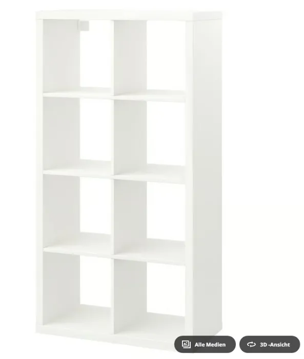 KALLAX Regal - weiß 77x147 cm