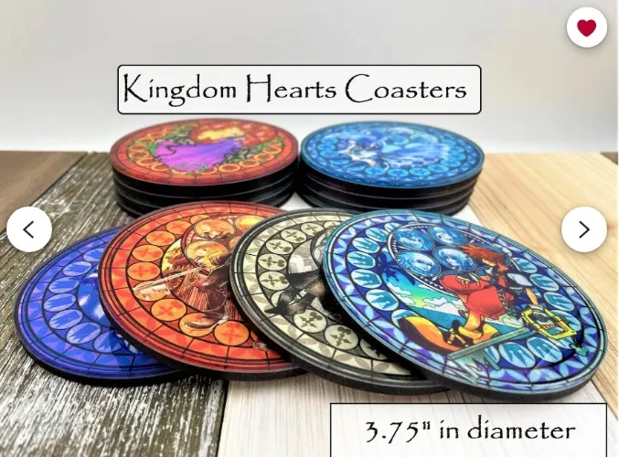 Kingdom Heart Themed Coasters