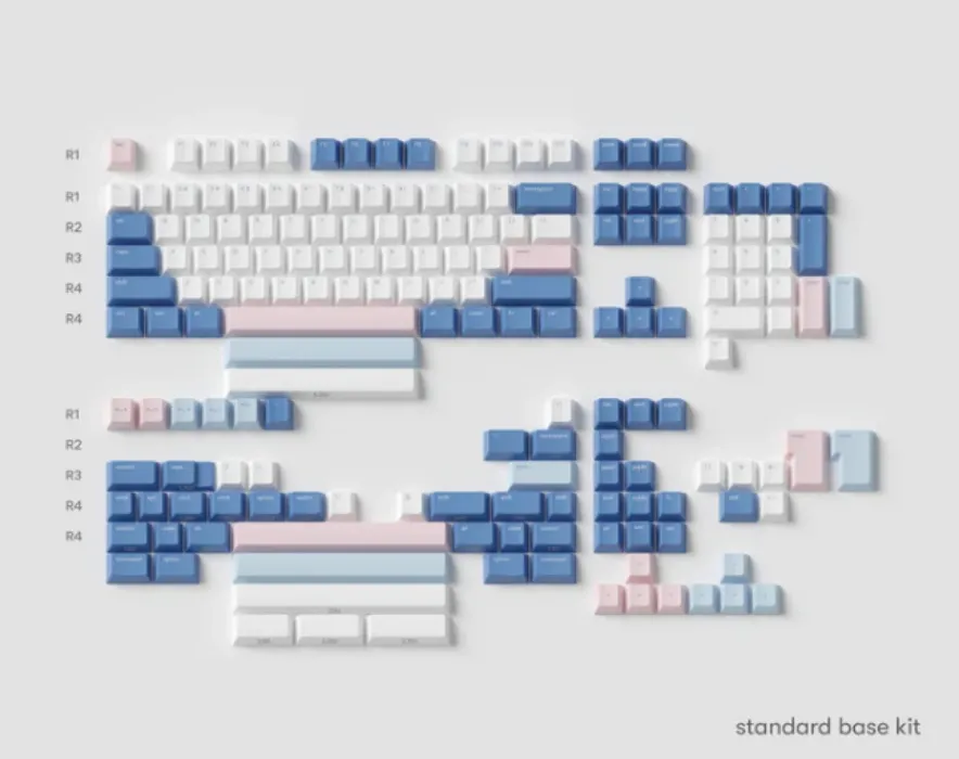 osume konbini blue keycaps + novelty set