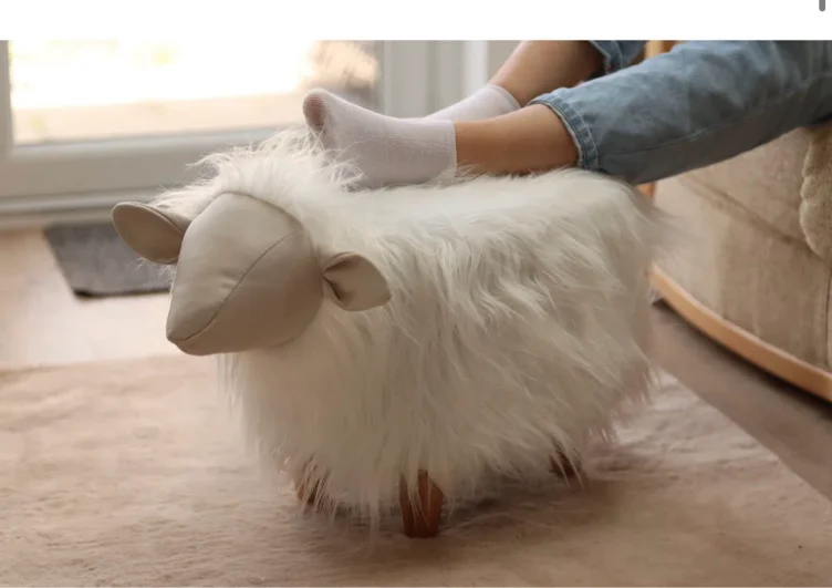 Sheep footstool 