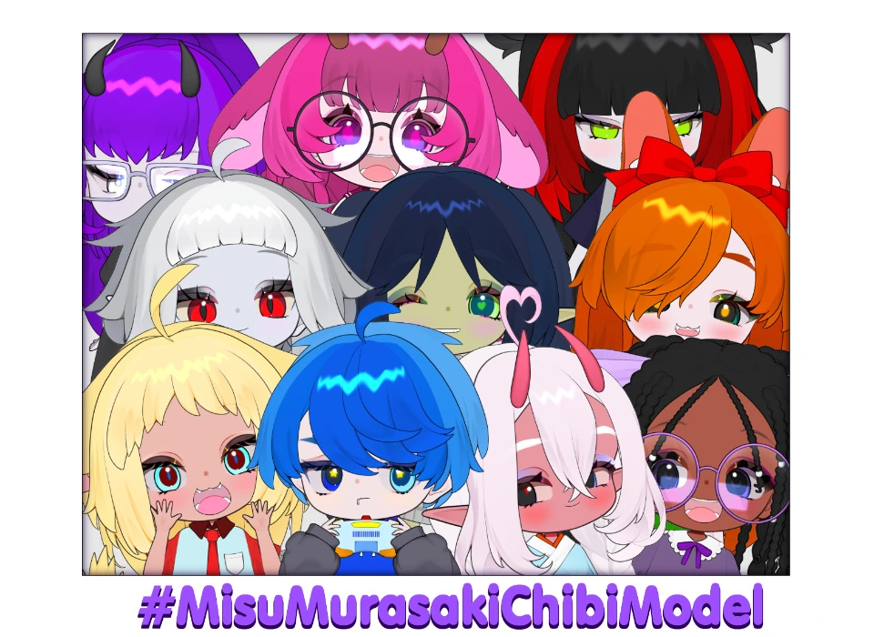 Misu Murasaki Chibi Customizable Model