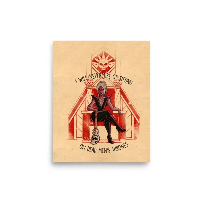 Minthara: "I will never tire of sitting on Dead Men's Thrones" - Pinup Baldur's Gate 3 BG3