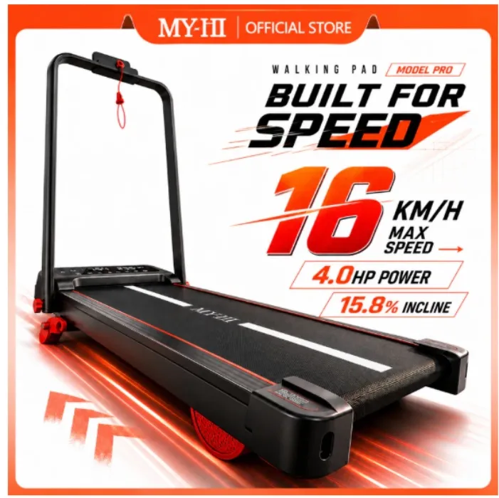 MY-HI Foldable Walking Pad Treadmill