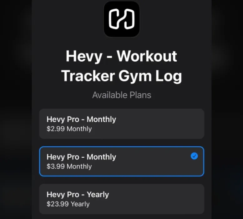 Hevy App - Workout Tracker Gym Log - Lifetime