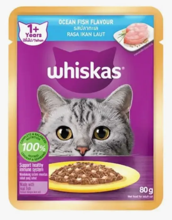 Whiskas Pouch Oceanfish 80g