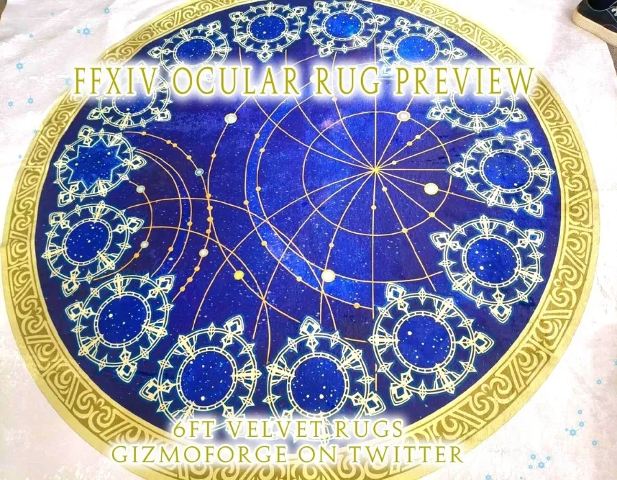 FFXIV The Ocular Rug - 6ft Round Velvet Carpet