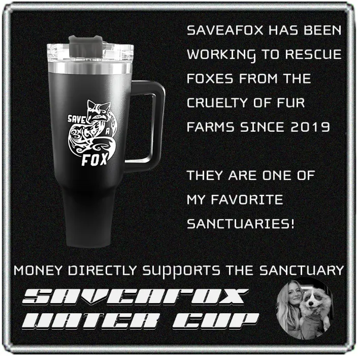 Black Saveafox Mug - Directly Helps SAVEAFOX Sanctuary!