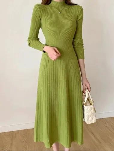 Long Sleeve Party Midi Dress