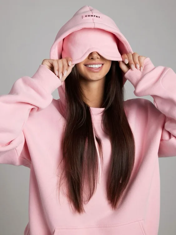 Airplane Mode Travel Hoodie - Petal / M