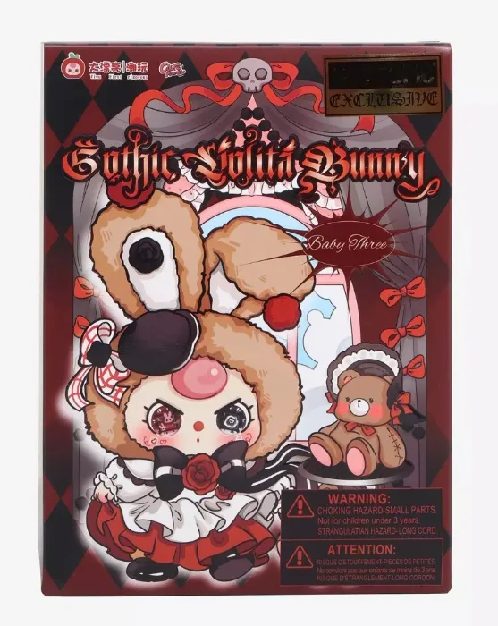 Baby Three Gothic Rorita Bunny Blind Box Plush Bag Clip Hot Topic Exclusive