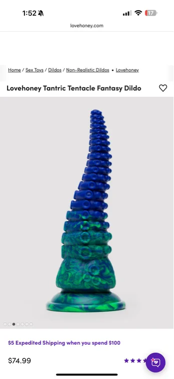 Lovehoney Fantasy Tentacle Dildo