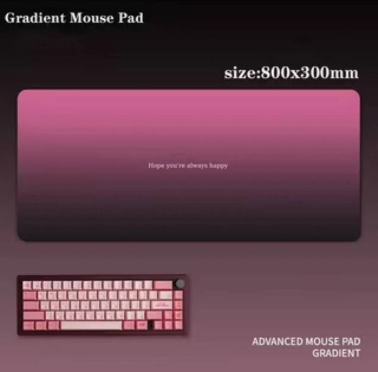 prettyyy gradient deskmat