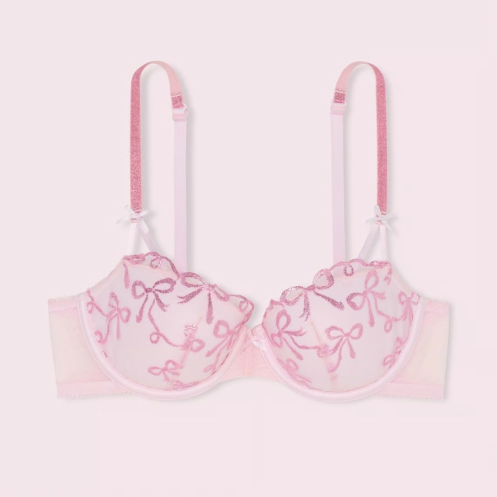Pink Bows Bra - 32DD