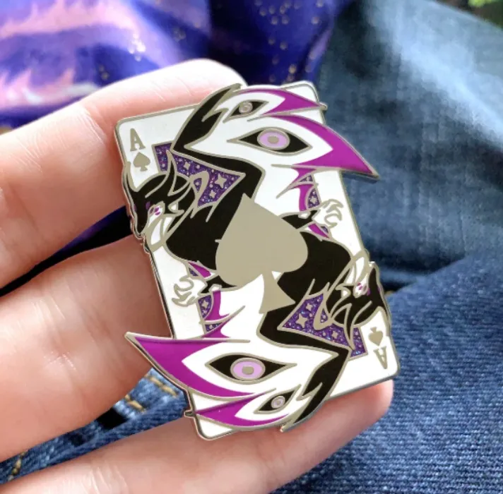 Ace of Spades Asexual Pin