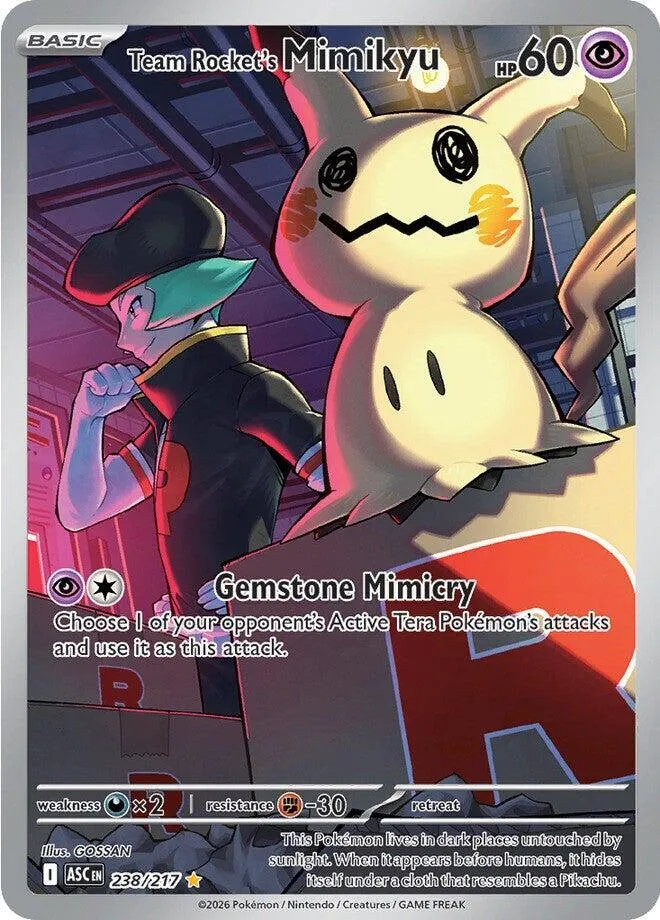  Team Rocket's Mimikyu - 238/217 - ME: Ascended Heroes (ASC)   