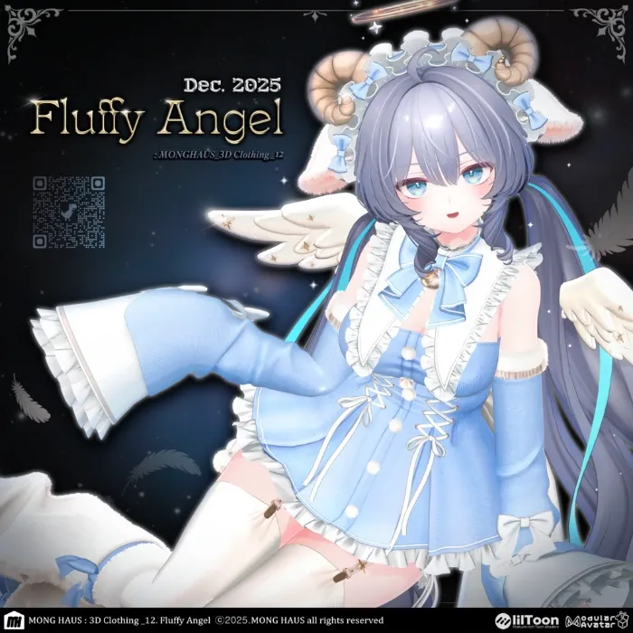VRC Outfit fluffy angel