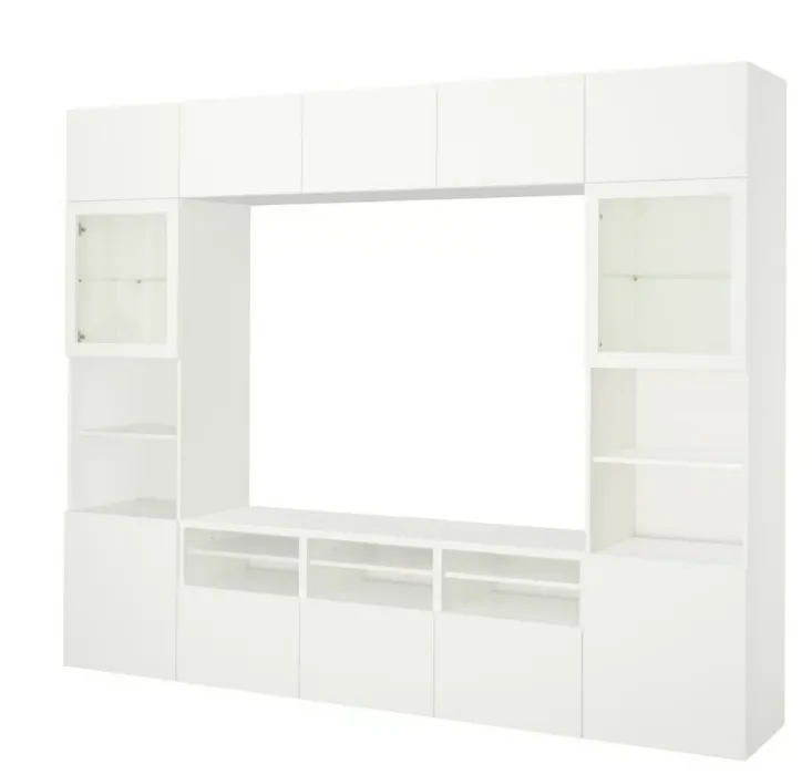 TV/glass door combination