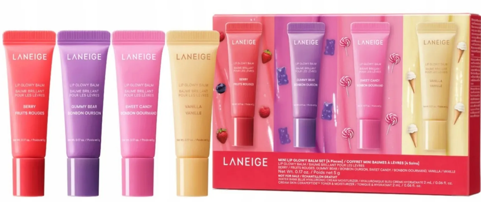 Laneige Glowy Lip Minis Set
