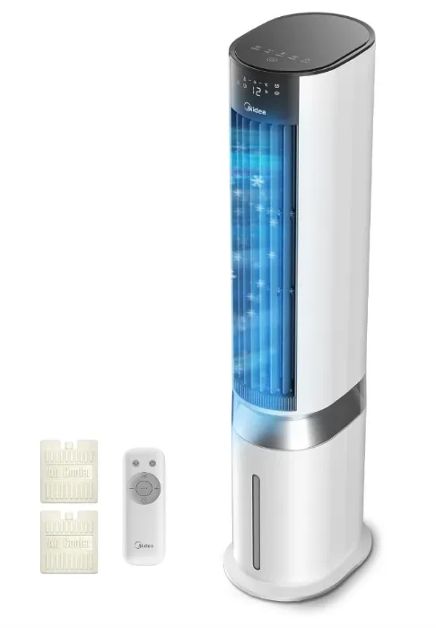 Midea Air Cooler with Water Cooling, Mobile Air Conditioning with 7 L Water Tank, 2000 m³/h Airflow, Sensicool Smart Temp Control