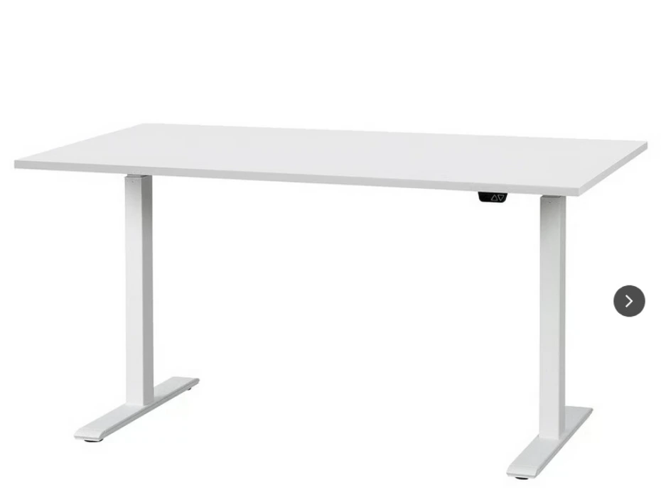 RODULF Escritorio regulable - eléctrico/blanco 140x80 cm