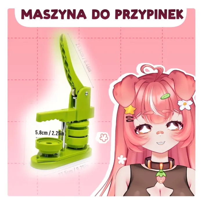 [DO MERCHU] Maszyna do Przypinek!