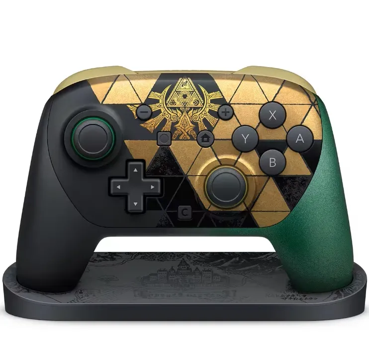 Nintendo Switch 2 Pro Controller The Legend of Zelda 40th Anniversary Edition + Display Stand