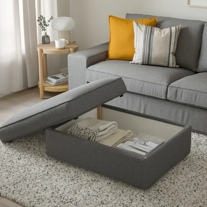 Footstool with storage