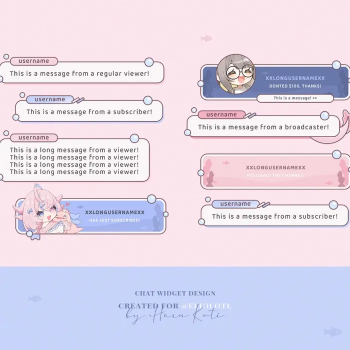Custom chat Widget by Haru
