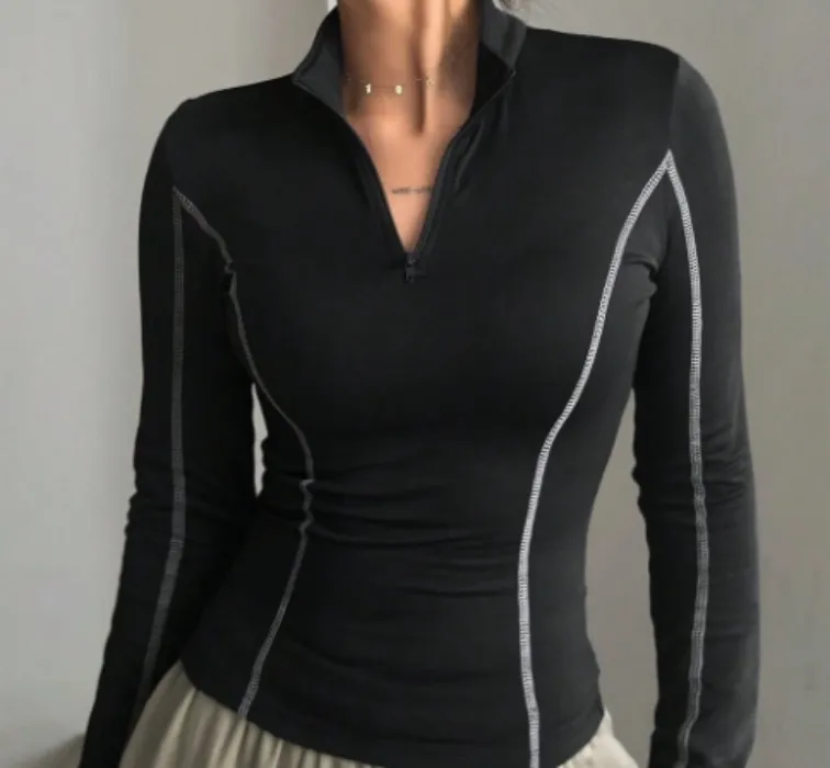 Long Sleeve fitted black shirt