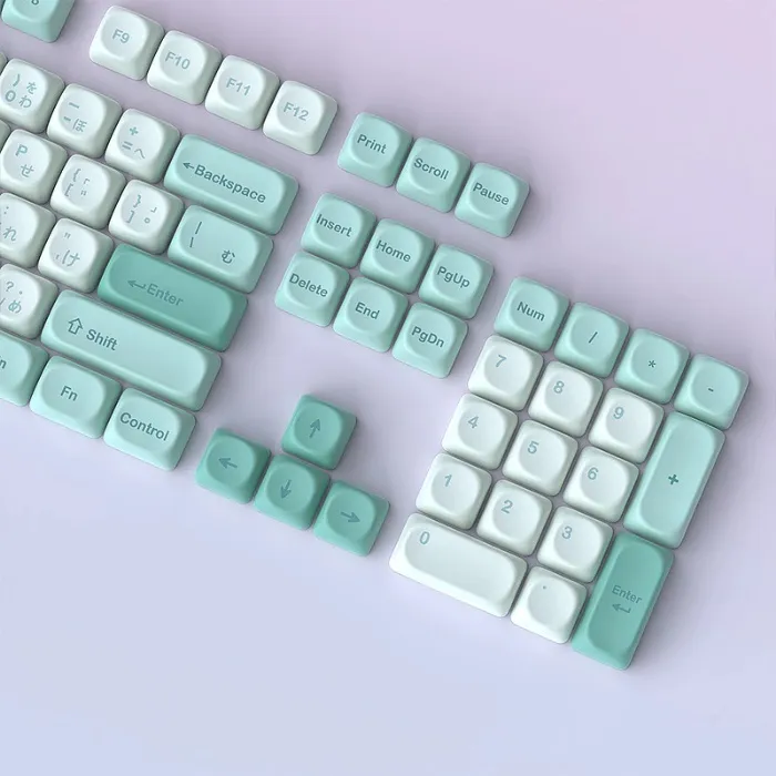 Mint Soda Keycaps MOA Profile 125 Keys