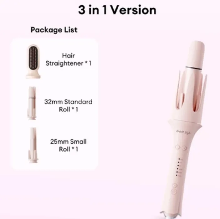 Hodekt Interchangeable 5 In 1 Multiple Curling Iron Hair Straightener 