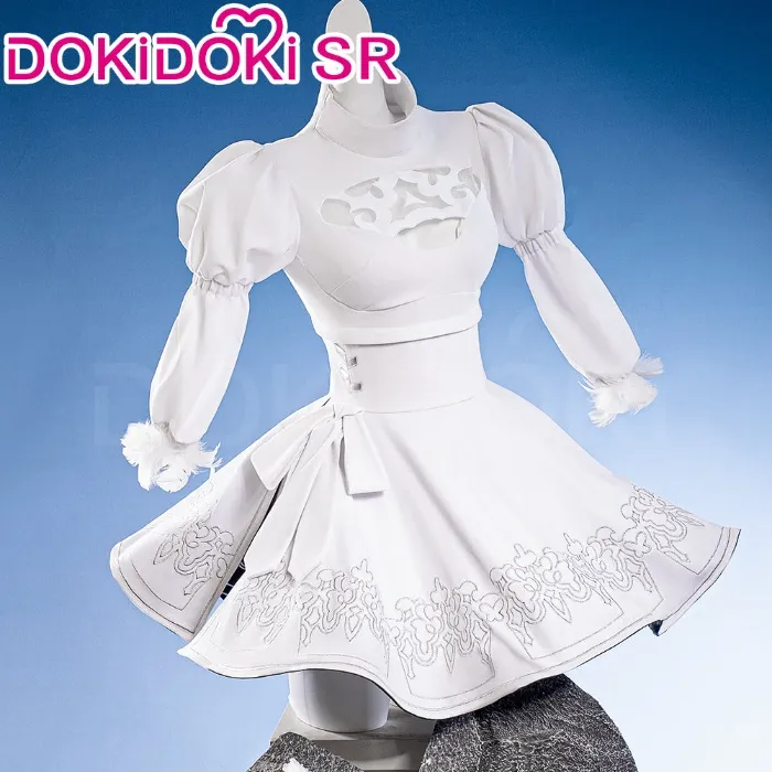 2P DokiDoki-SR Game Cosplay White / Black Dress Costume | So please do not choose Express shipping option when placing your order. / Black-S-Ready For Ship
