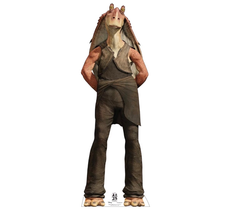 Cardboard People Jar Jar Binks Life Size Cardboard Cutout Standup - Marvel's Star Wars: The Phantom Menace 25th Anniversary: Decorative Accessories: Amazon.com.au