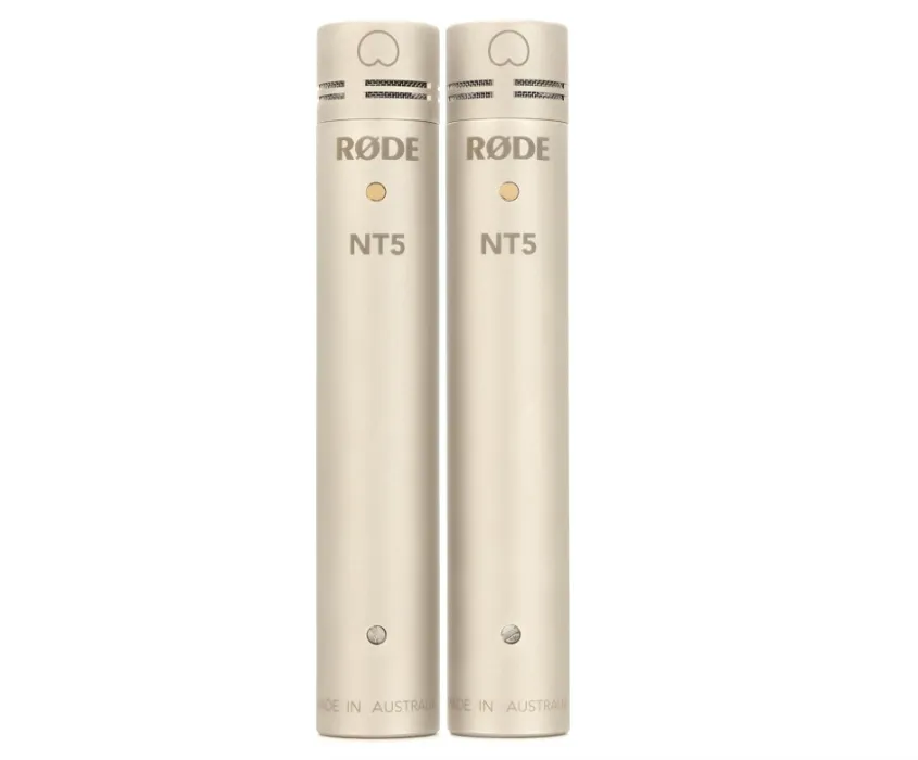 RØDE NT5 Premium ½-inch Small Diaphragm Condenser Microphone (Matched Pair) for Music Production and Instrument Recording