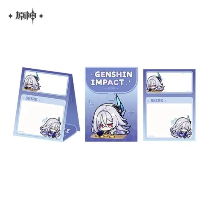 Genshin Impact Chibi Skirk Theme Sticky Notes