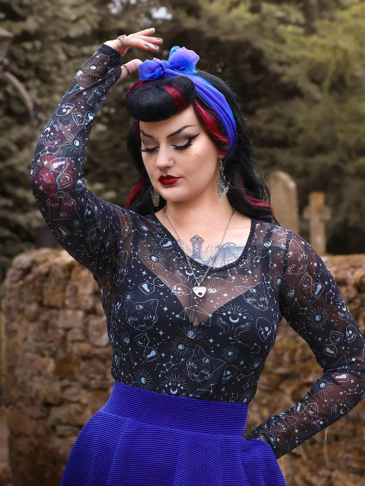 Cats Mesh Top