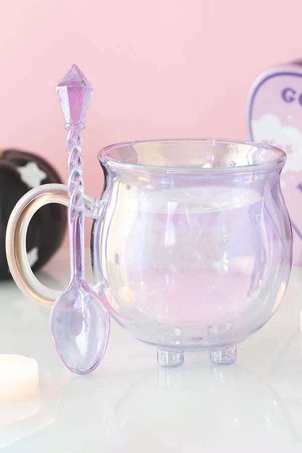 Purple cauldron double walled mug
