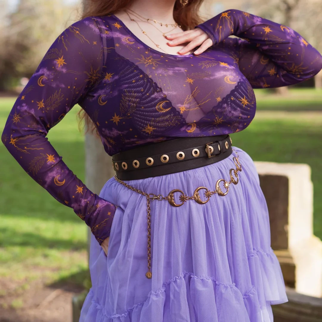Celestial Mesh Top