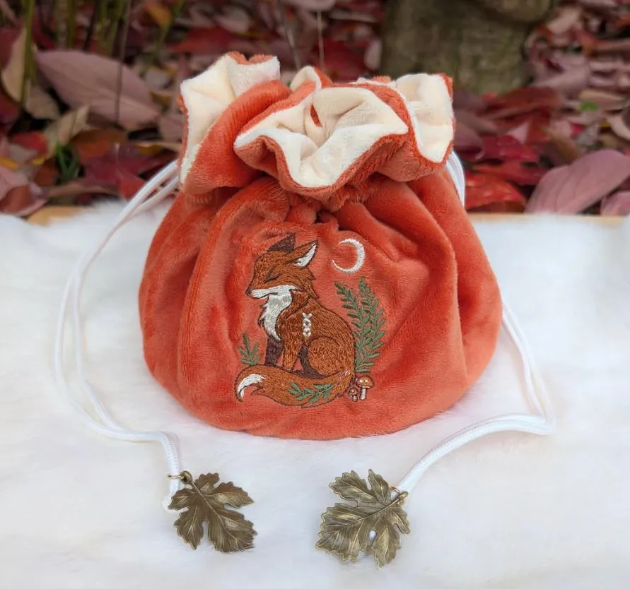 Fox Plush Dice Bag