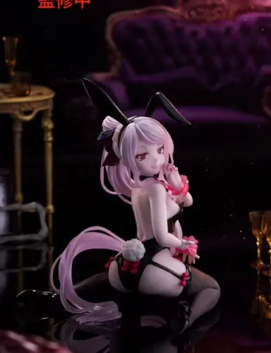 Original Taito Desktop Cute Overlord Shalltear Bloodfallen Bunny Ver. Figuras lindas de anime para niñas, juguetes de modelos coleccionables