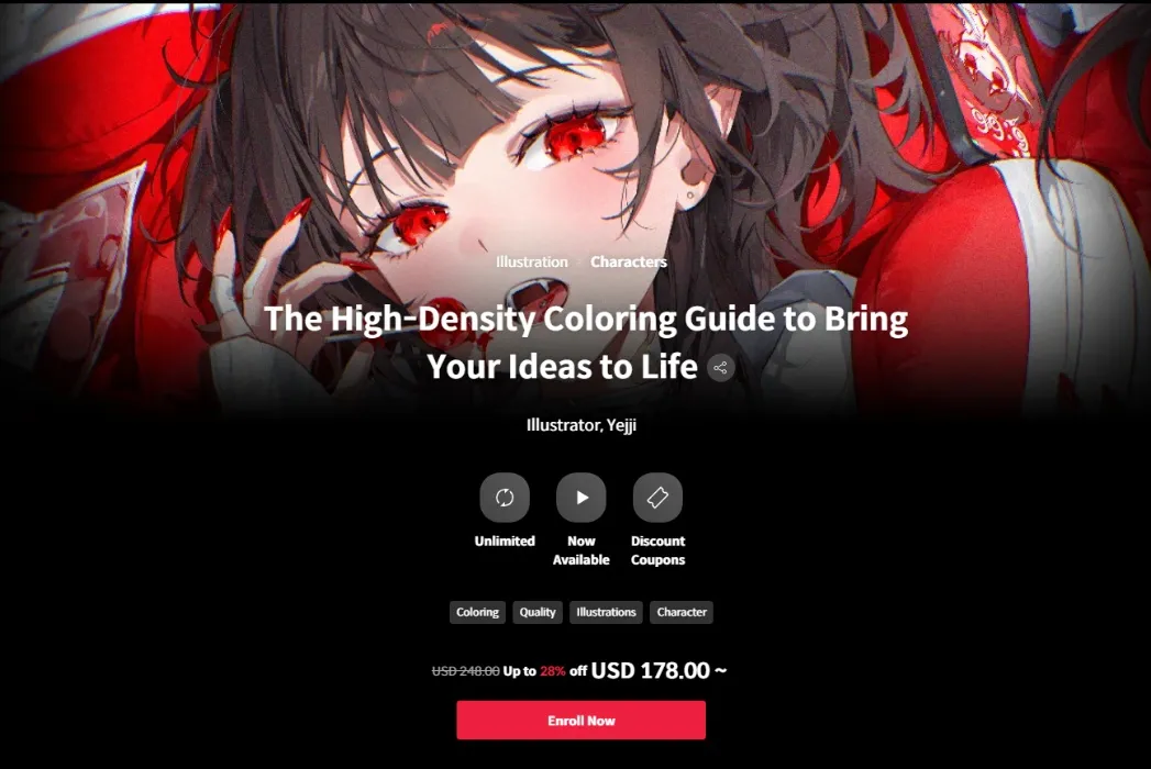 {Art course} The High-Density Coloring Guide to Bring Your Ideas to Life