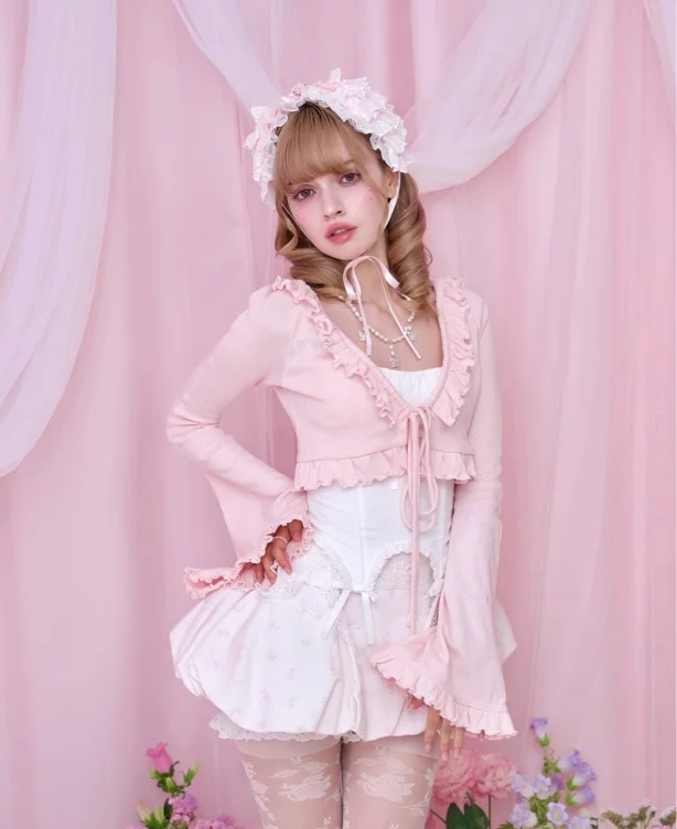 Call Me Sweet Cotton Cardigan - Pink // PREORDER