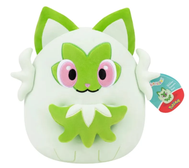 25cm Squishmallows Pokemon Sprigatito Plush Toy