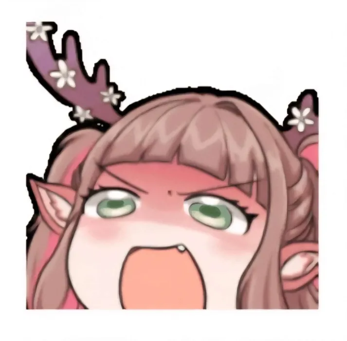 Animated screaming emote