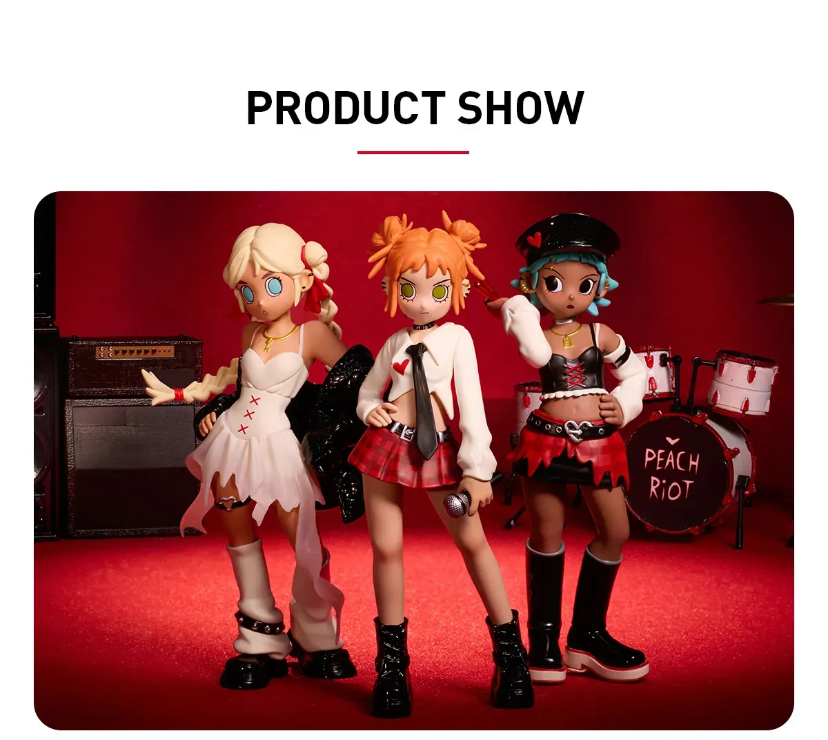 Peach Riot Bloody Valentine Figures