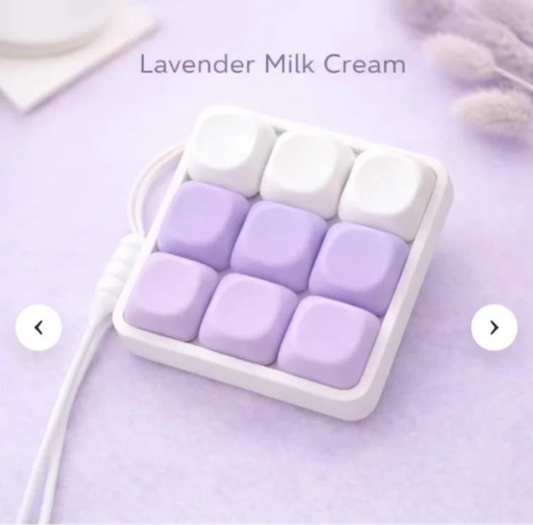 9-key Fidget Clicker Keychain