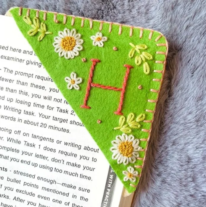 Embroidered Bookmark