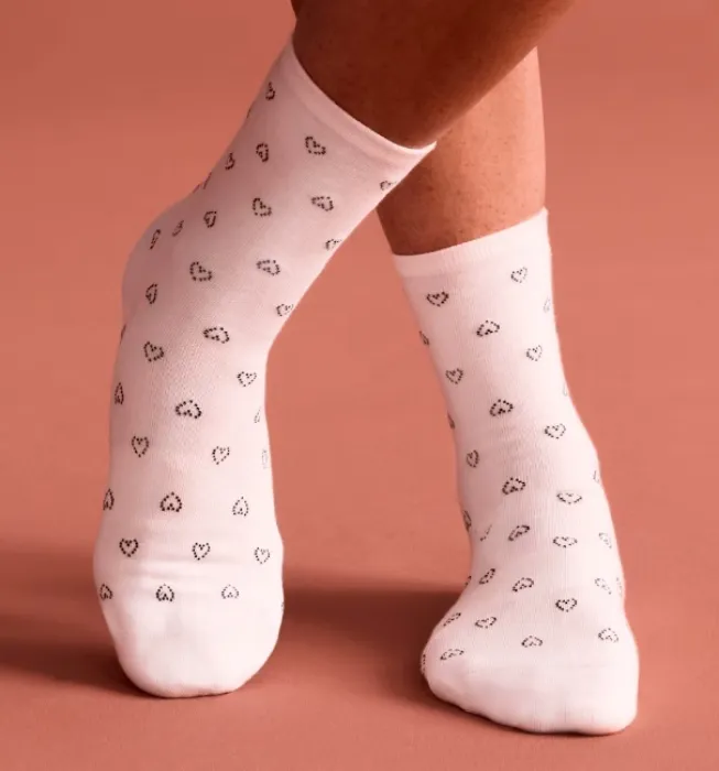 Women’s Valentine’s Day Lightweight Half Calf Socks
